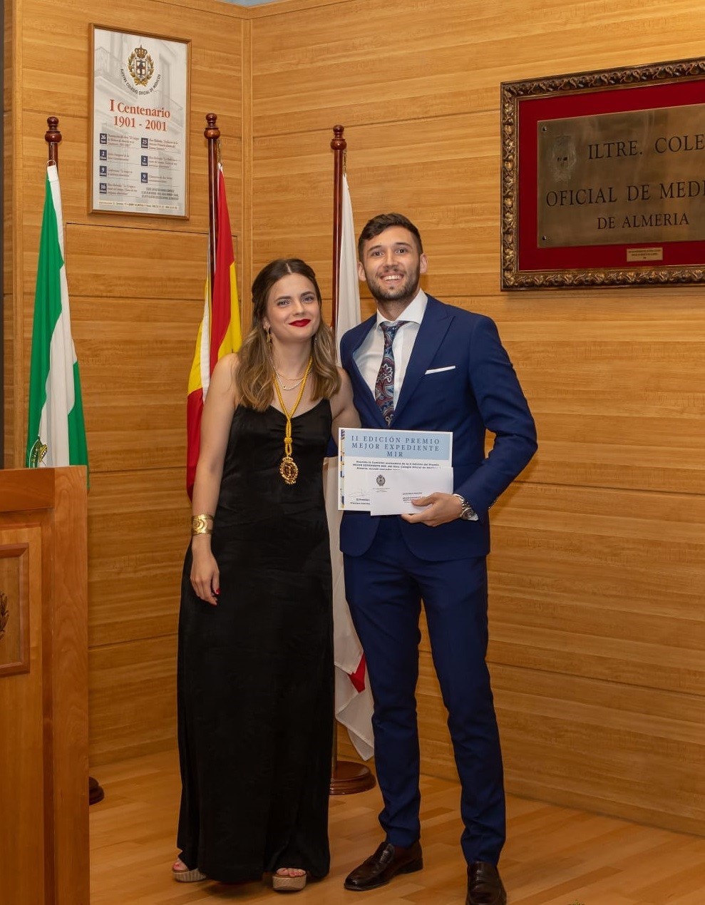 El traumatólogo del Hospital Universitario Poniente David Raya, premio al mejor expediente MIR del Colegio de Médicos de Almería