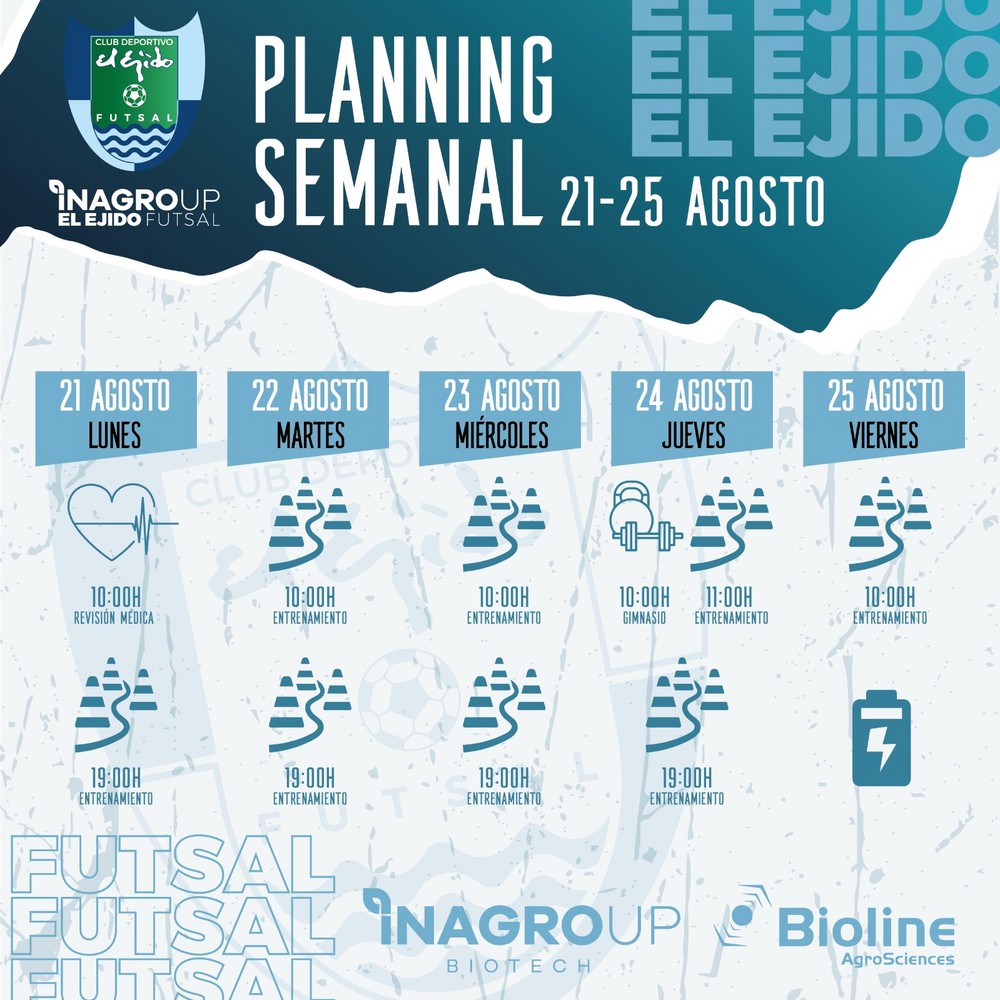 Inagroup El Ejido Futsal vuelve al trabajo el 21 de agosto