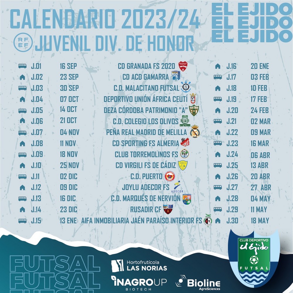 El Juvenil División de Honor arrancará la competición el 16 de septiembre