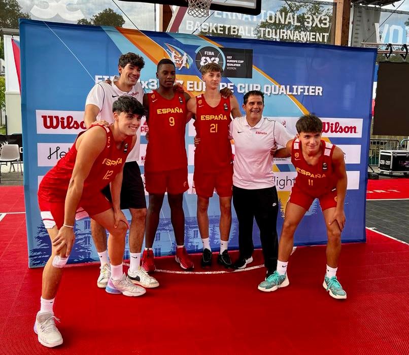 La selección española masculina 3x3 U17 logra la clasificación para el Campeonato Europeo con Raúl Fernández como seleccionador