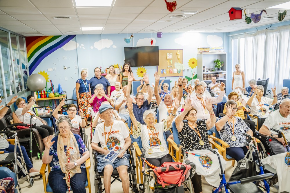 Más de 60 mayores de la Residencia Virgen del Rosario participan en sus particulares pruebas de las 100 horas