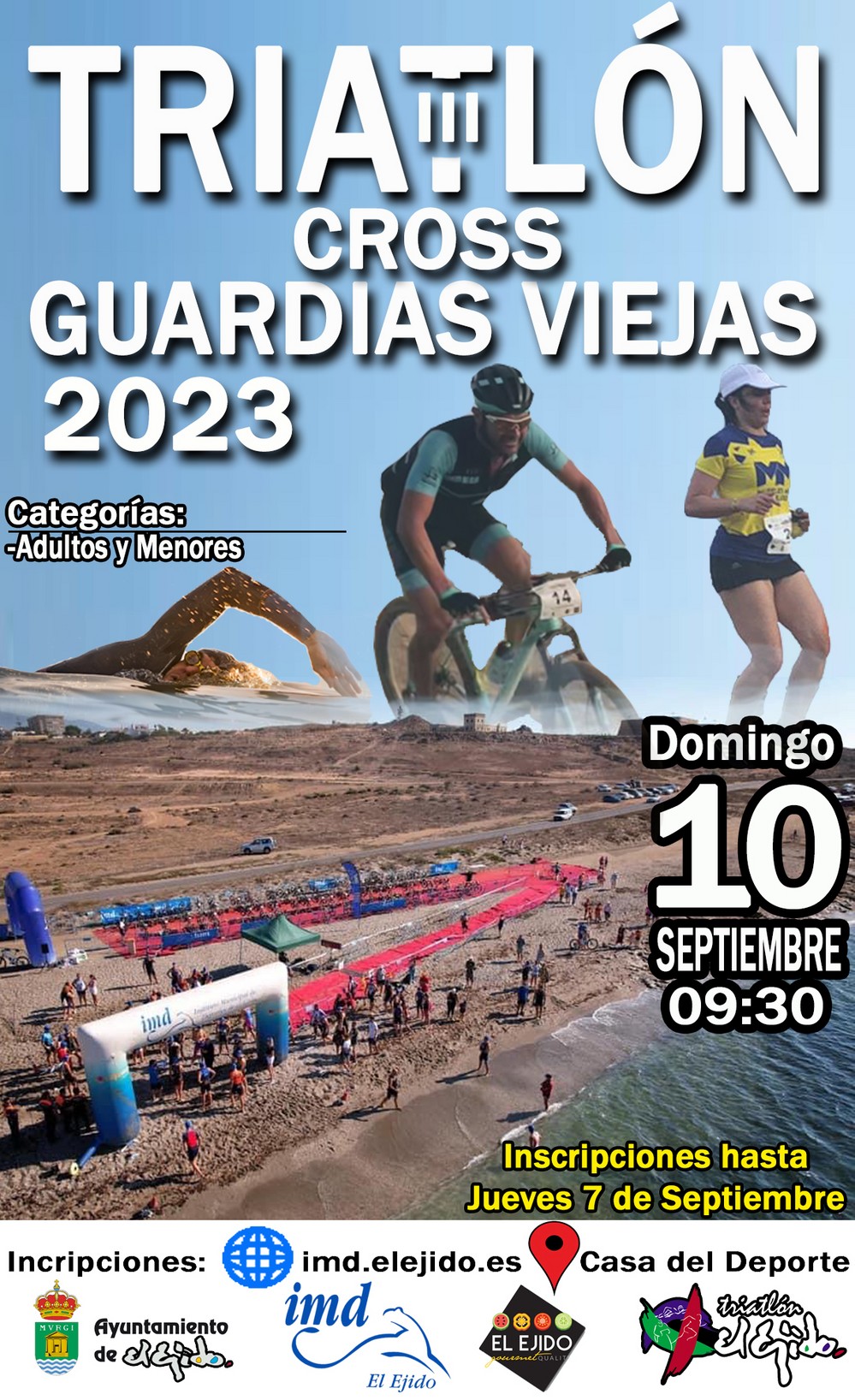 Abiertas las inscripciones para el III Triatlón Cross y el II Trail de Guardias Viejas