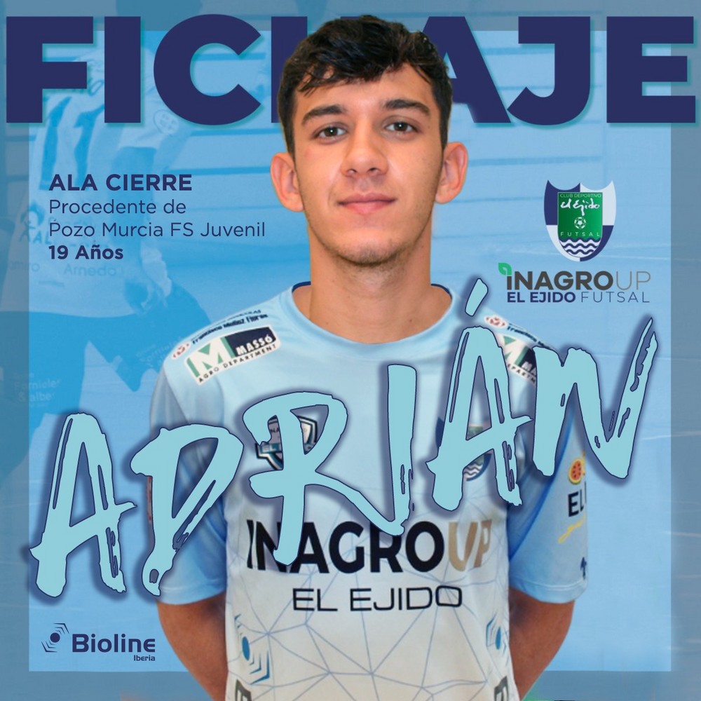 El cierre Adrián completa la plantilla de Inagroup El Ejido Futsal