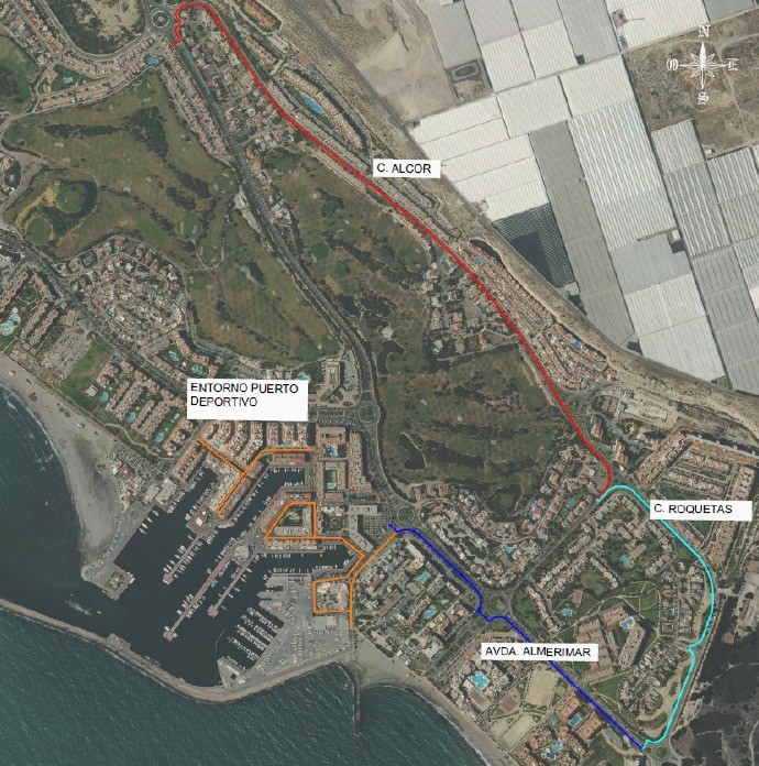Salen a licitación las obras de mejora del acerado, accesibilidad, seguridad vial y fomento de la movilidad sostenible en Almerimar