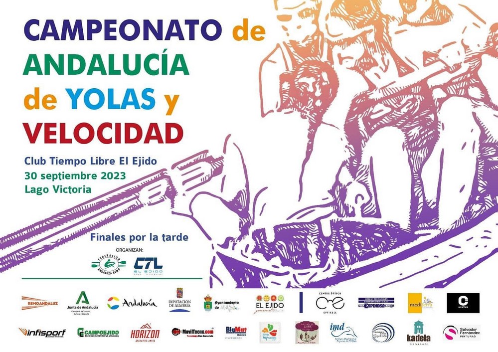 El Ejido será la sede del Campeonato de Andalucía de Yolas y Velocidad de remo este sábado