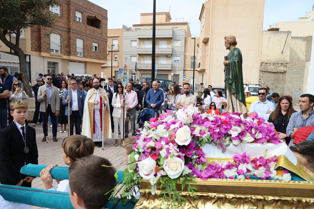 Balerma honra a San Judas Tadeo con la misa y procesión de su imagen