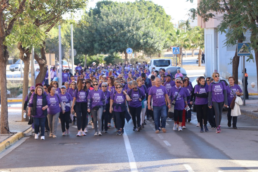 Centenares de ejidenses participan en la Ruta Urbana contra la violencia hacia las mujeres