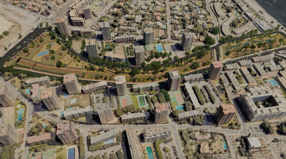 El proyecto de renaturalización de la Rambla San Antonio contará con 248 árboles, carril bici y más plazas de aparcamientos