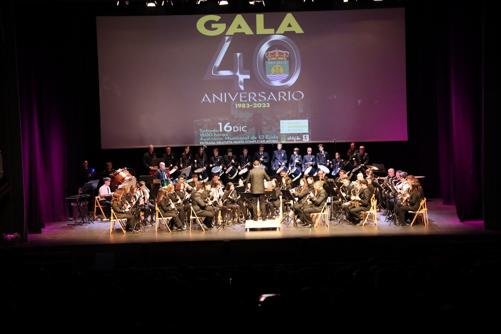 La Banda Sinfónica de El Ejido celebra su 40º aniversario