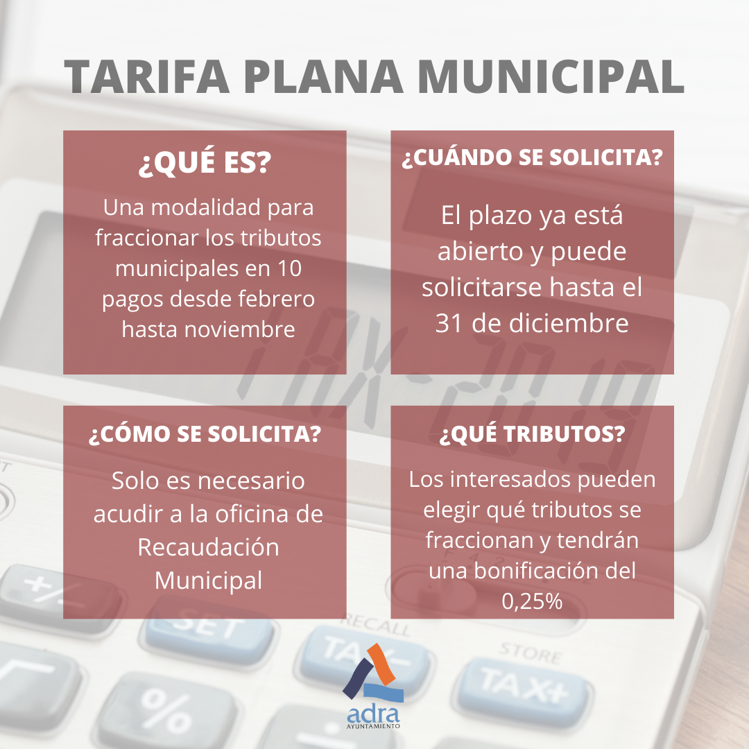 Casi medio millar de familias abderitanas se benefician de la tarifa plana que fracciona los tributos