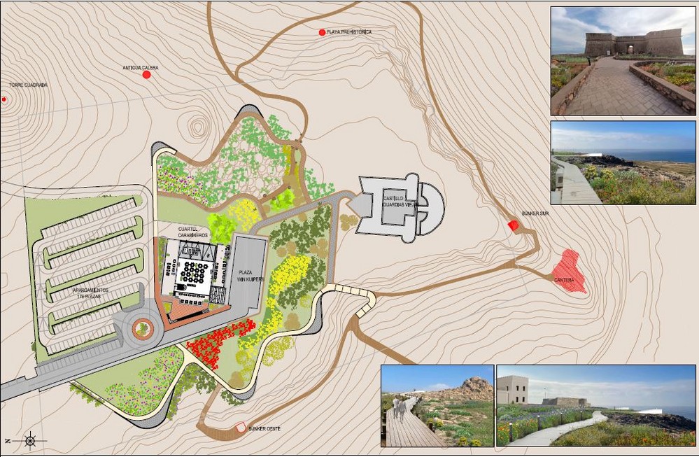 Adjudicados los proyectos de construcción de itinerarios peatonales en Almerimar y el Jardín Mediterráneo en el entorno del Castillo de Guardias Viejas