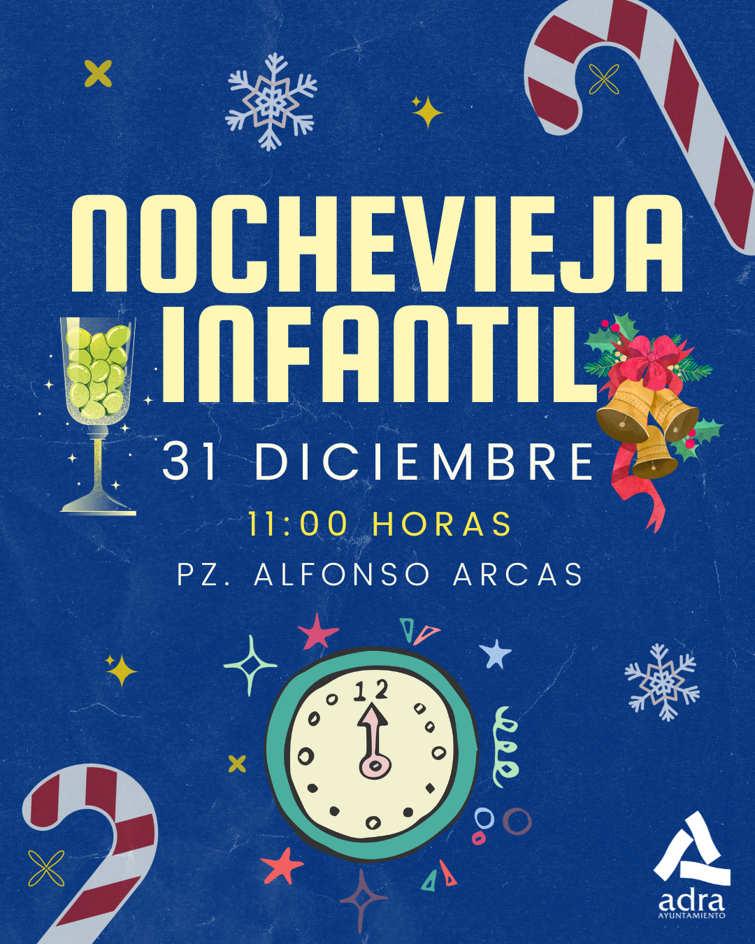Los niños y niñas de Adra darán la bienvenida al 2023 con la tradicional ‘Nochevieja Infantil’