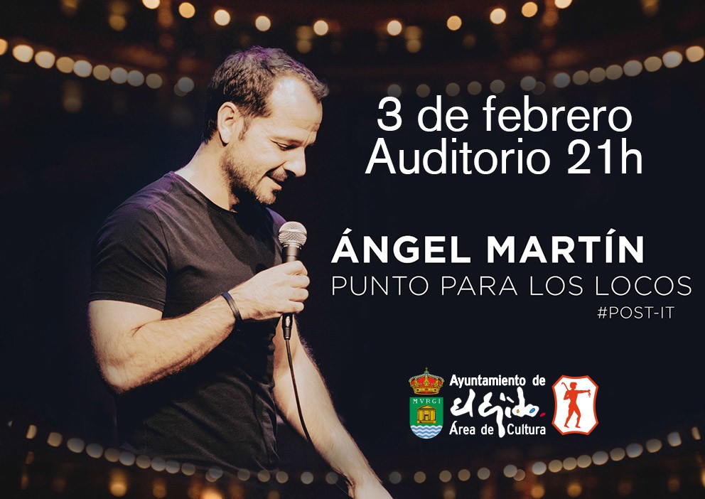 El actor y presentador Ángel Martín se subirá al escenario del Auditorio con un monólogo sobre la locura en clave de humor