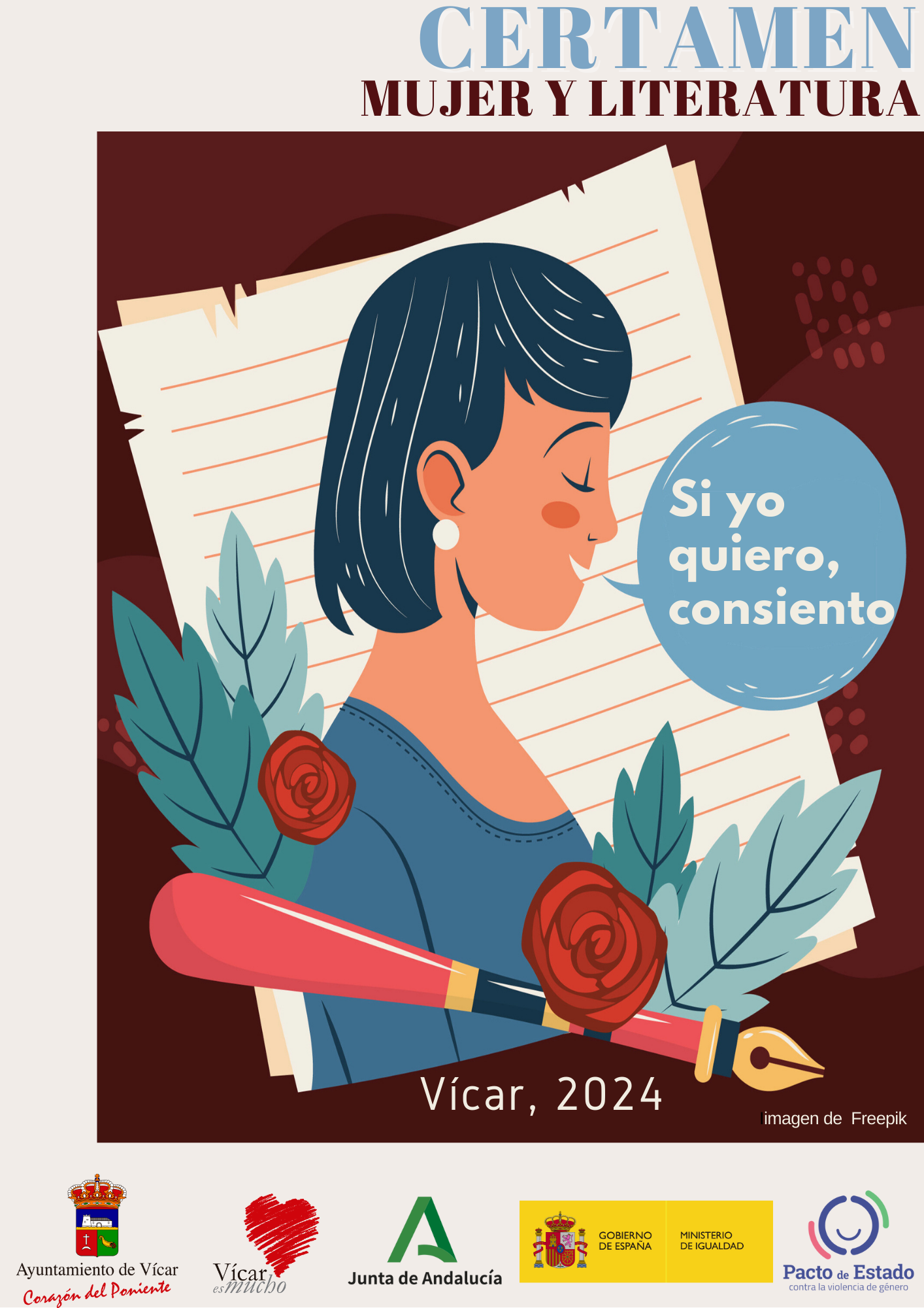 ‘Si yo quiero, consiento’ será la temática principal del XXVII Certamen Literario ‘Mujer y Literatura’