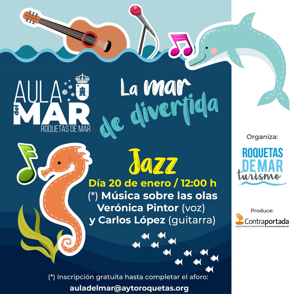El Aula del Mar acercará el jazz a toda la familia el próximo sábado dentro del programa ‘La mar de divertida’