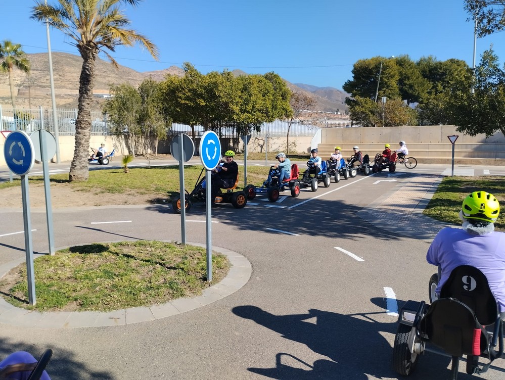 Los alumnos de La Merced inauguran el segundo trimestre de Educación Vial de Vícar