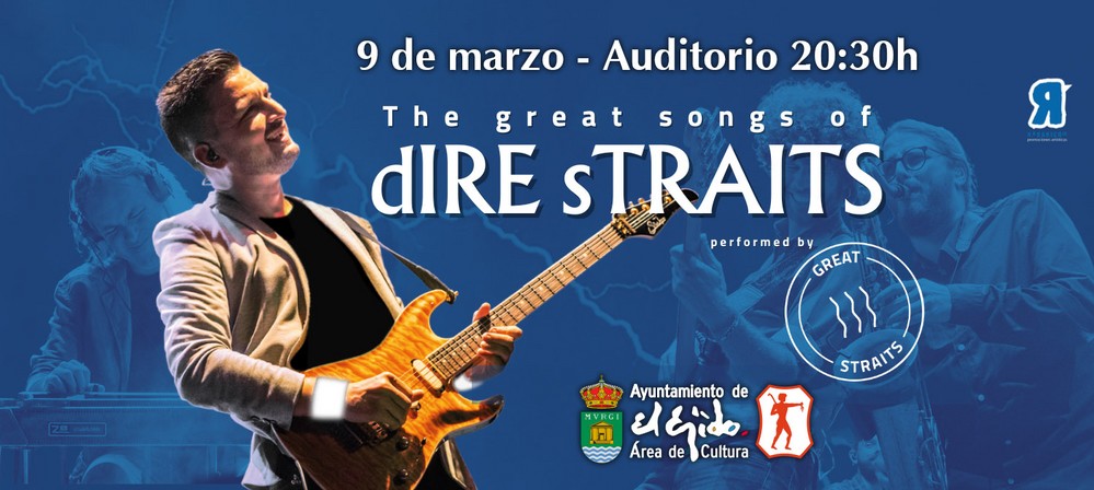 Jorge Usón, Paco Calavera, Pepe Céspedes y Great Straits con homenaje a dIRE sTRAITS llevarán el humor y la música a El Ejido las próximas semanas