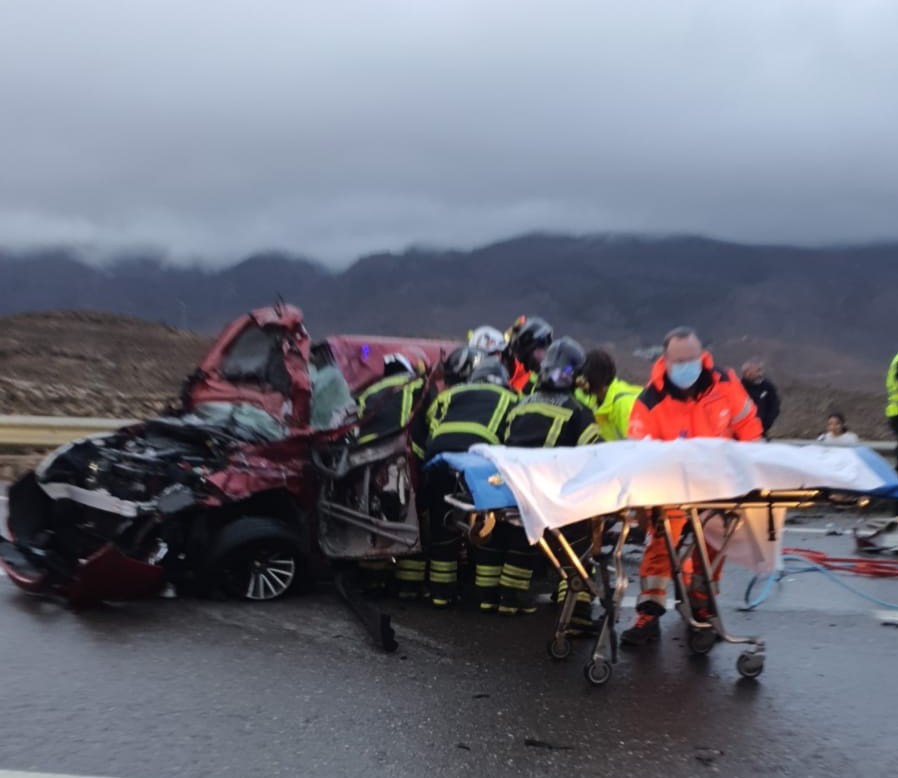 Grave accidente en la carretera de Los Atajuelos