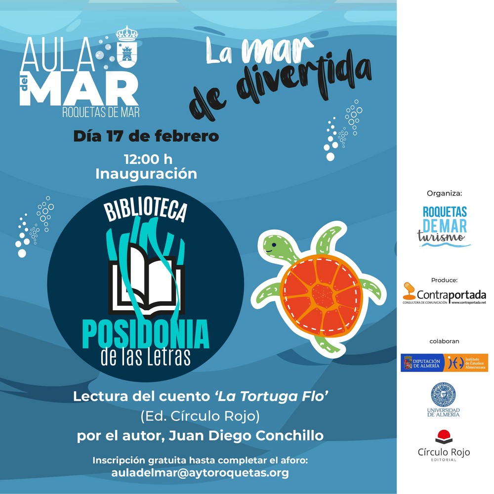 Roquetas inaugurará la biblioteca ‘Posidonia de las Letras’ del Aula del Mar el próximo sábado, día 17