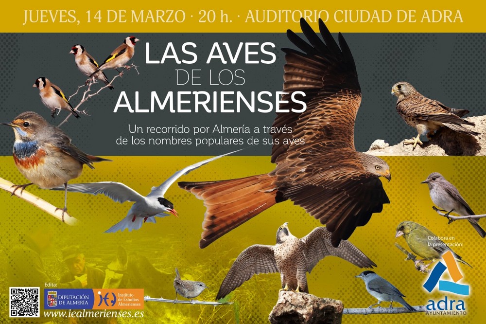 La exposición ‘Las aves de los almerienses’ se inaugura el 14 de marzo en el Auditorio Ciudad de Adra