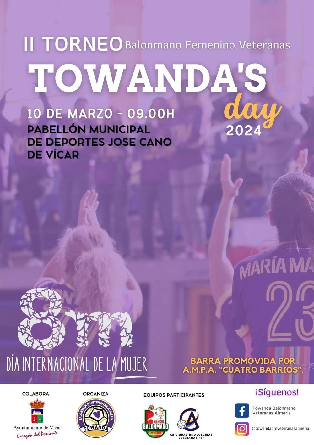 Las deportistas de Vícar celebrarán el 8M con el II Torneo Towanda’s Day