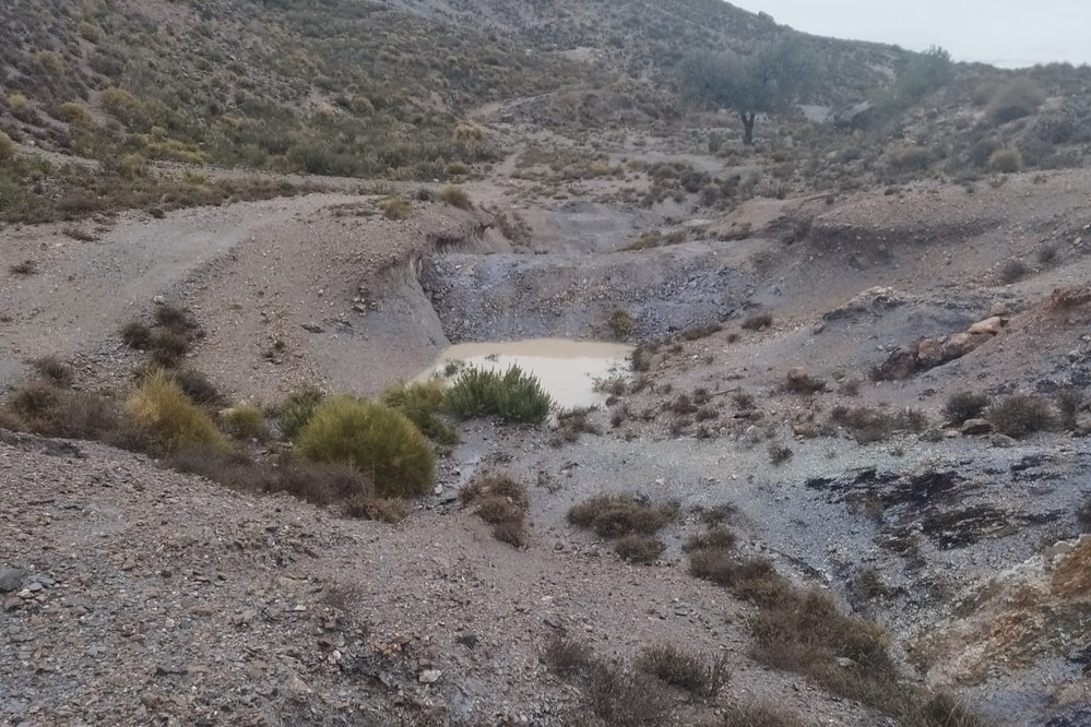 El Ayuntamiento de Dalías reconduce el agua de la lluvia a depósitos naturales para proteger la fauna natural