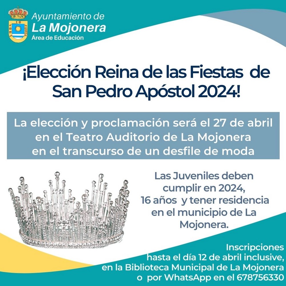 La Mojonera busca a su Reina de las Fiestas de San Pedro Apóstol 2024