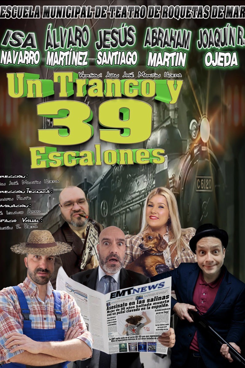 Alumnos de la Escuela Municipal de Teatro de Roquetas llevan a escena la obra ‘Un tranco y 39 escalones’