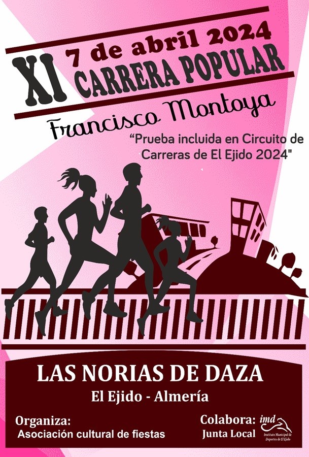 El IX Circuito de Carreras Populares de El Ejido arrancará el domingo con la prueba ‘Francisco Montoya’ de Las Norias