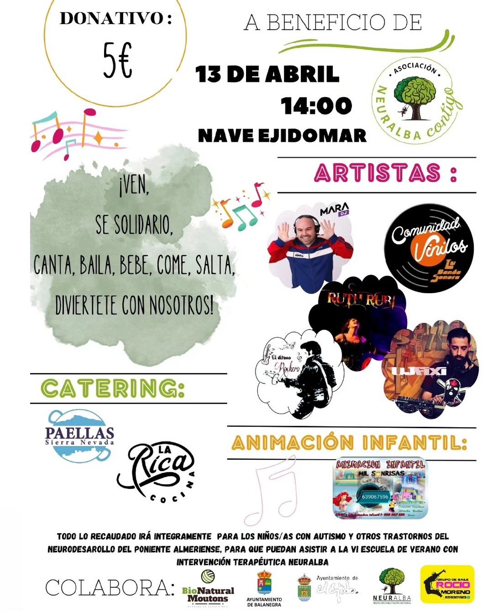 Neuralba organiza un concierto benéfico por el autismo