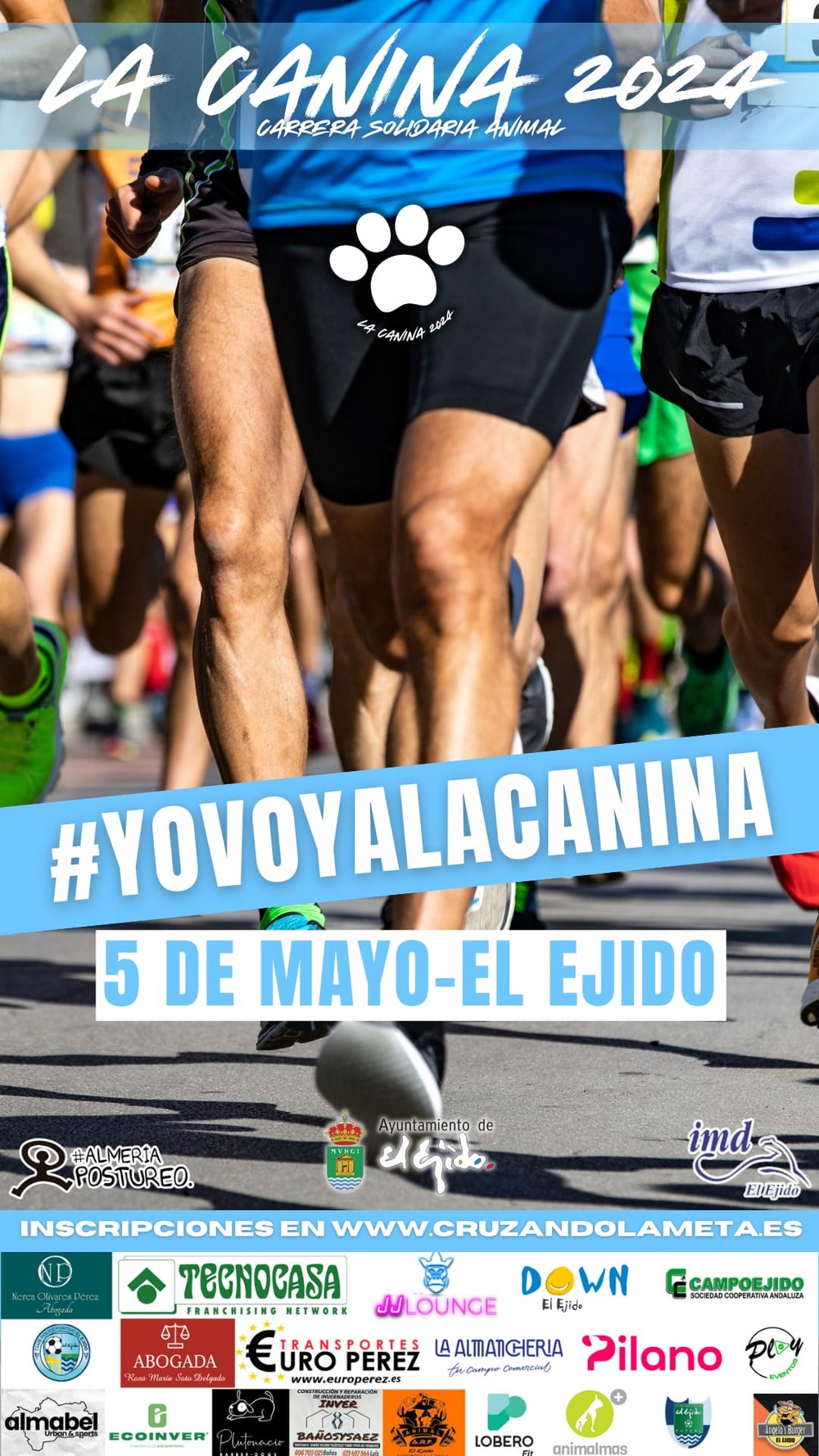 El Parque Periurbano acogerá el domingo 5 de mayo ‘La Canina’, una carrera solidaria con la participación de personas y perros