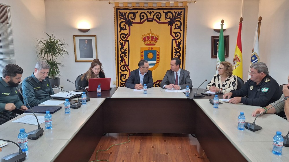 El subdelegado asiste a la Junta Local de Seguridad en el Ayuntamiento de La Mojonera