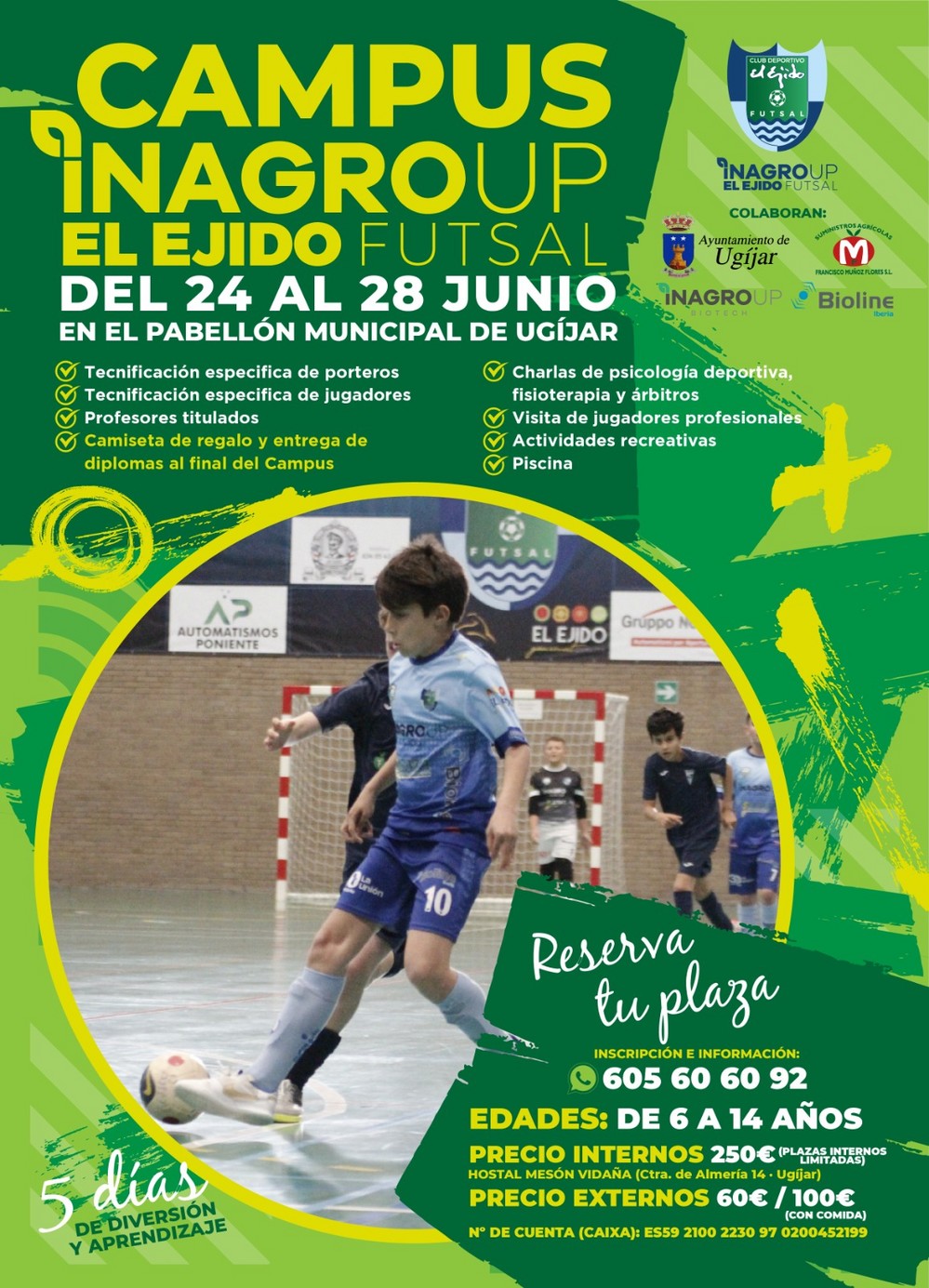 Deporte y diversión se unen en el Campus de Inagroup El Ejido Futsal