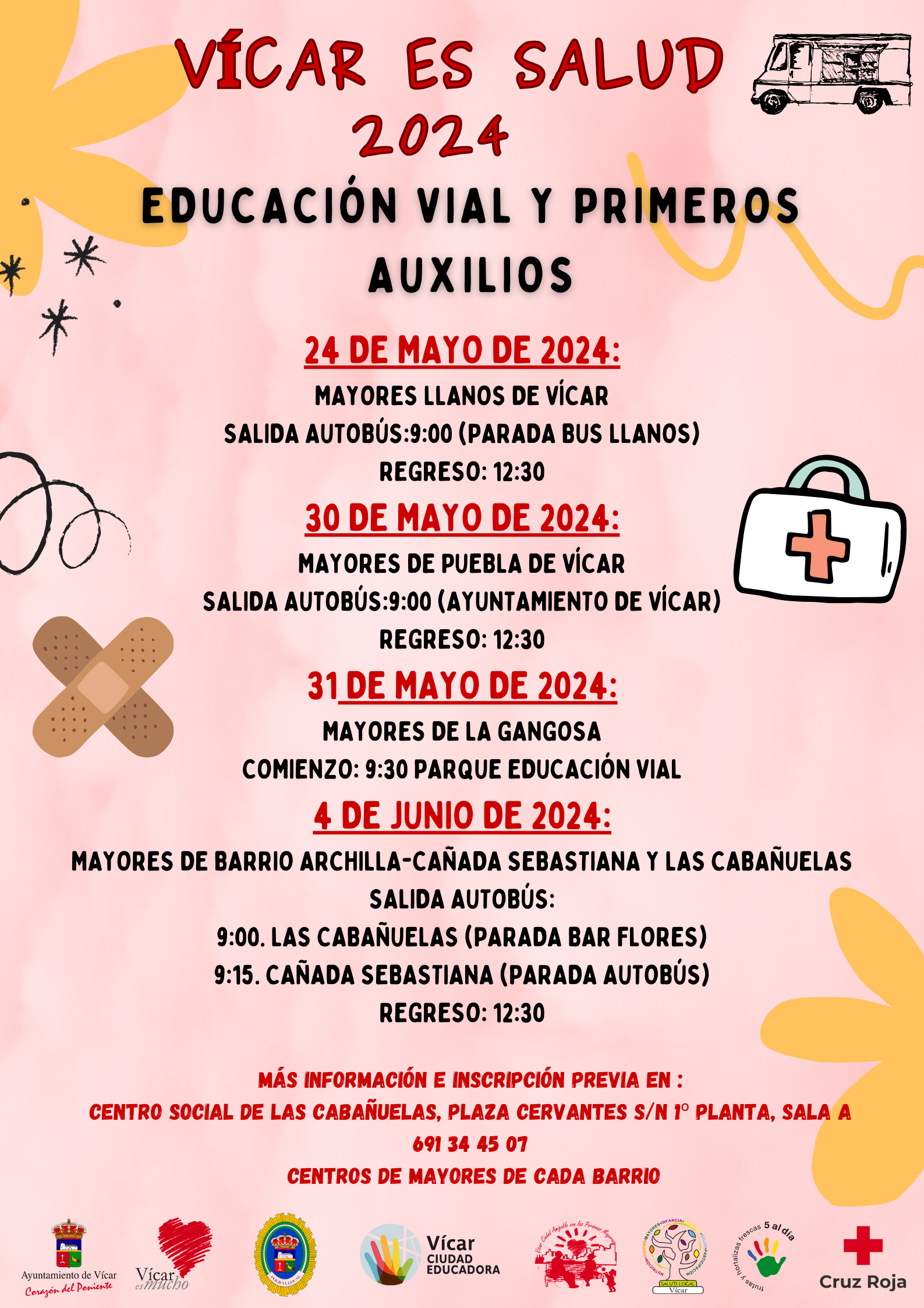 Los mayores de Vícar se acercan también al programa de Educación Vial en el Mes de la Salud