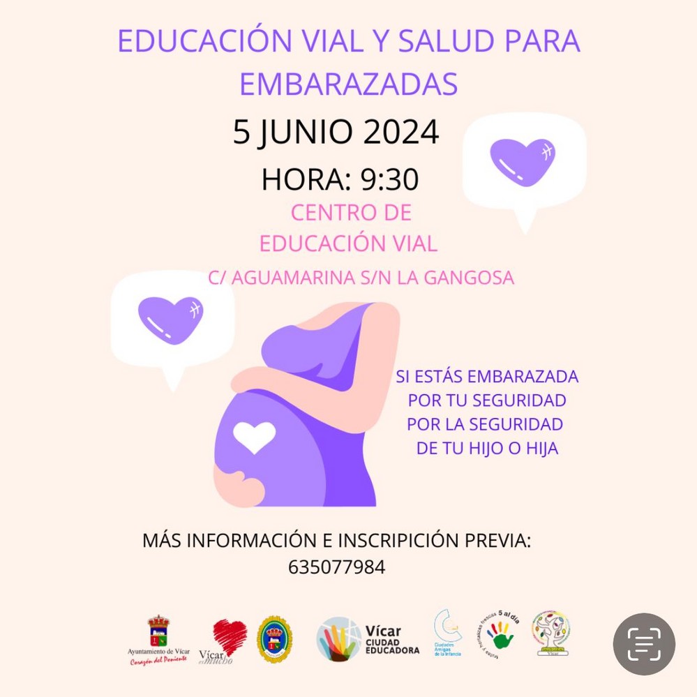 Las gestantes de Vícar recibirán formación específica en educación vial