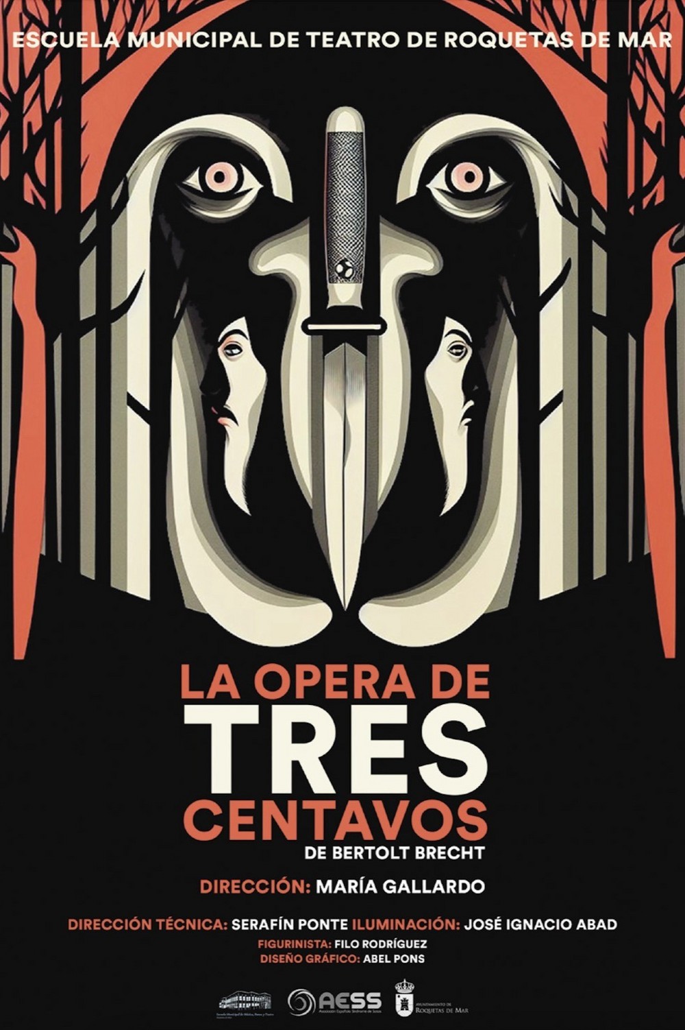 Alumnos de la Escuela Municipal de Teatro de Roquetas representan ‘La ópera de tres centavos’ en el Auditorio