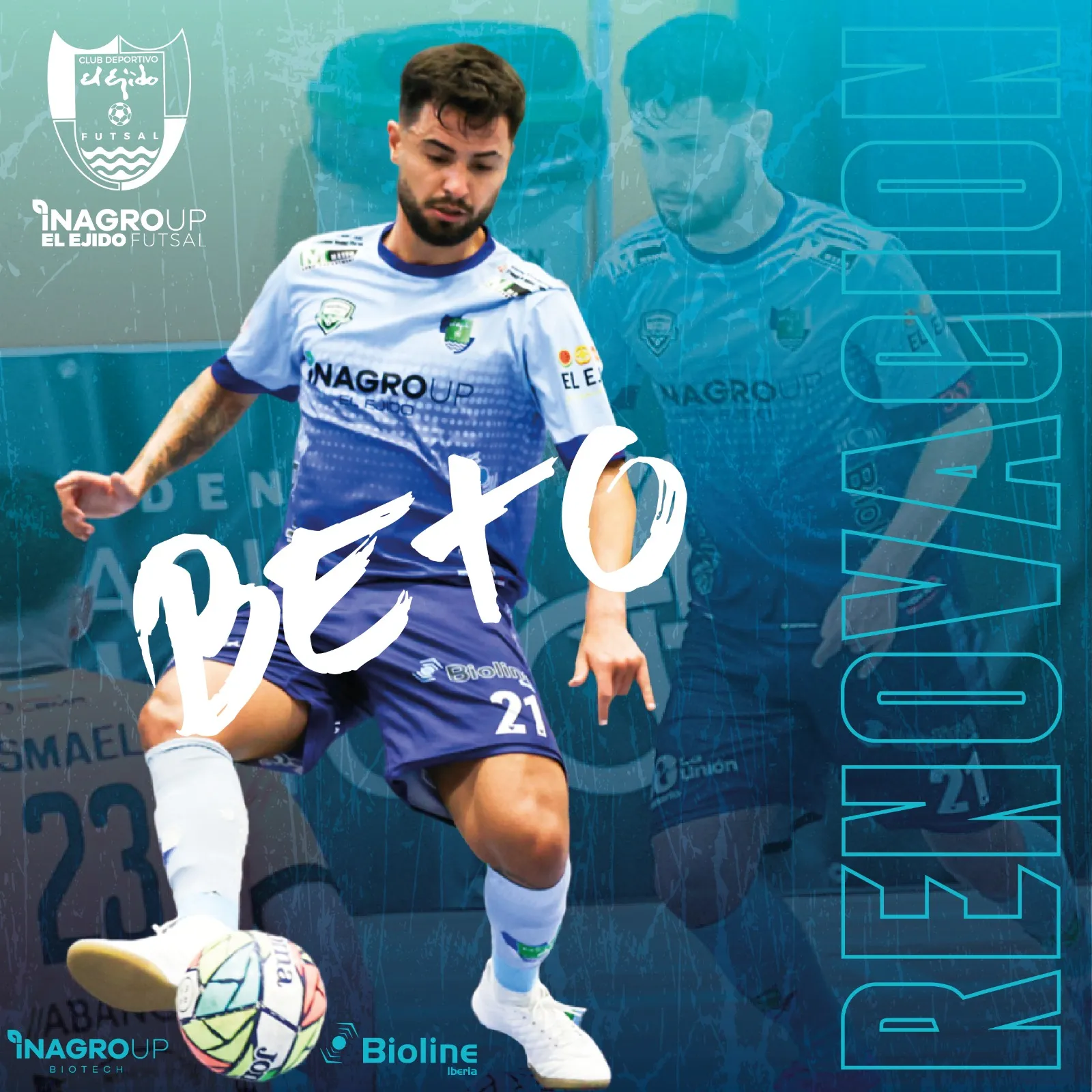Beto firma su continuidad en Inagroup El Ejido Futsal