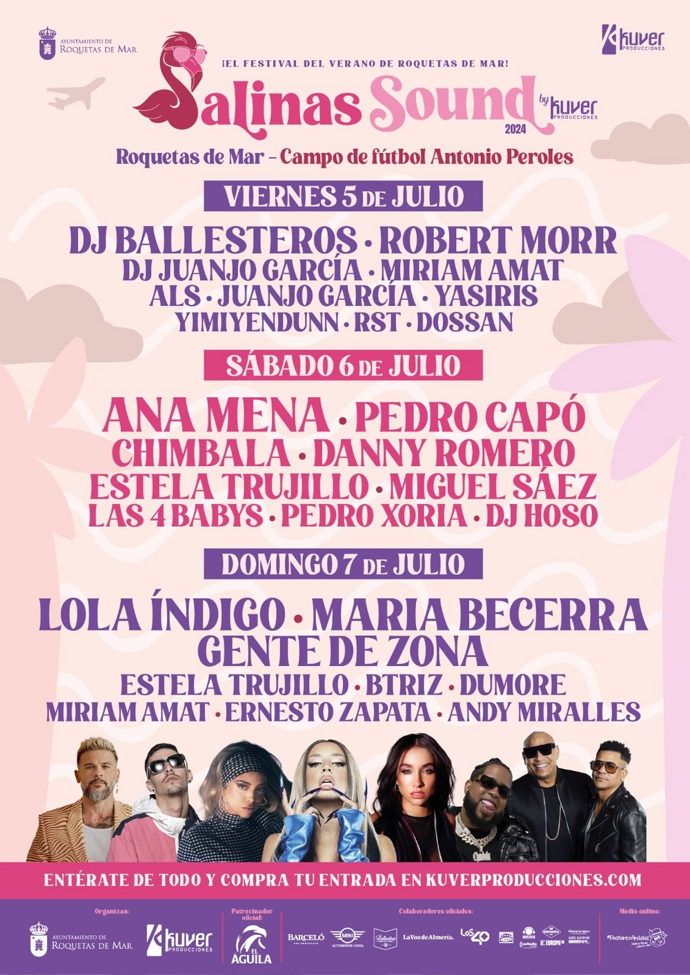 Arranca el Salinas Sound 2024: El Festival del Verano en Roquetas de Mar