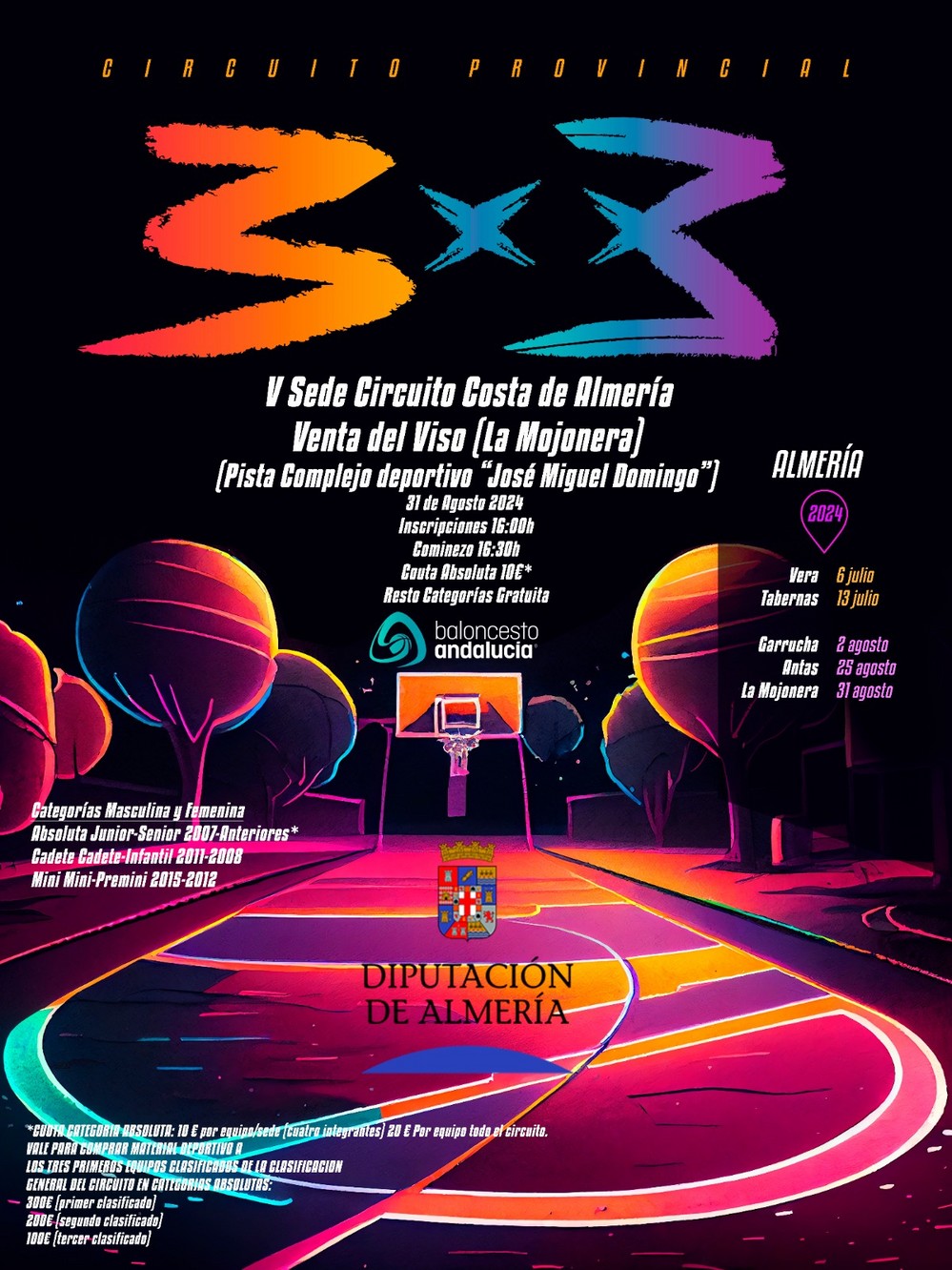 El circuito provincial 3x3 “Costa de Almería” llega a La Venta Del Viso