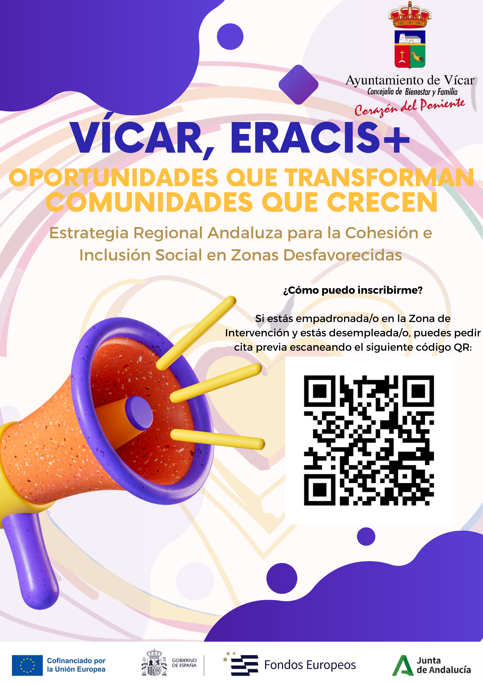 El Programa `ERACIS+´ realiza una campaña de difusión en Vícar