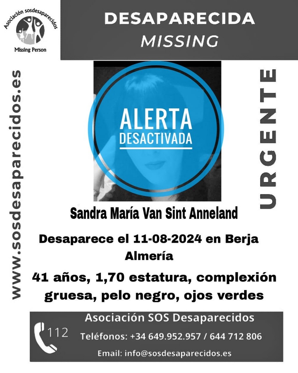 Encuentran en buen estado a la mujer desaparecida en Berja