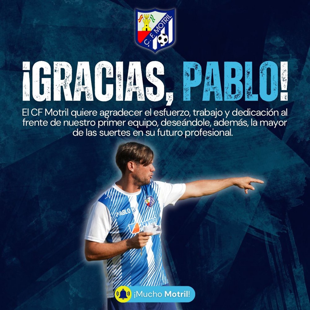 Pablo Hernández deja de ser entrenador del CF Motril