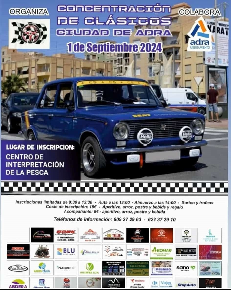 Adra acoge este domingo la tradicional Concentración de Clásicos ‘Ciudad de Adra’