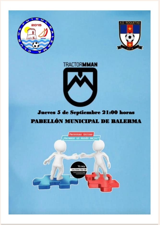 El Club de Fútbol Balerma 2015 y el C.D Roquetas Futsal se unen contra la leucemia