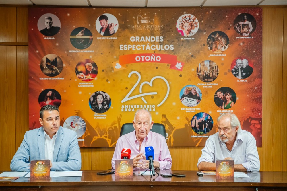 Loquillo, Pastora Soler, Antoñito Molina y Paco Candela actuarán este otoño en el Auditorio de Roquetas de Mar