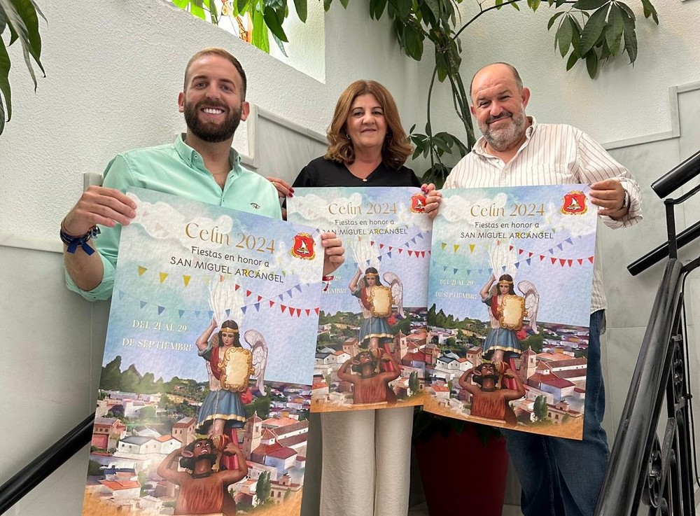 El Ayuntamiento de Dalías presenta el cartel de las fiestas de Celín en honor a San Miguel Arcángel