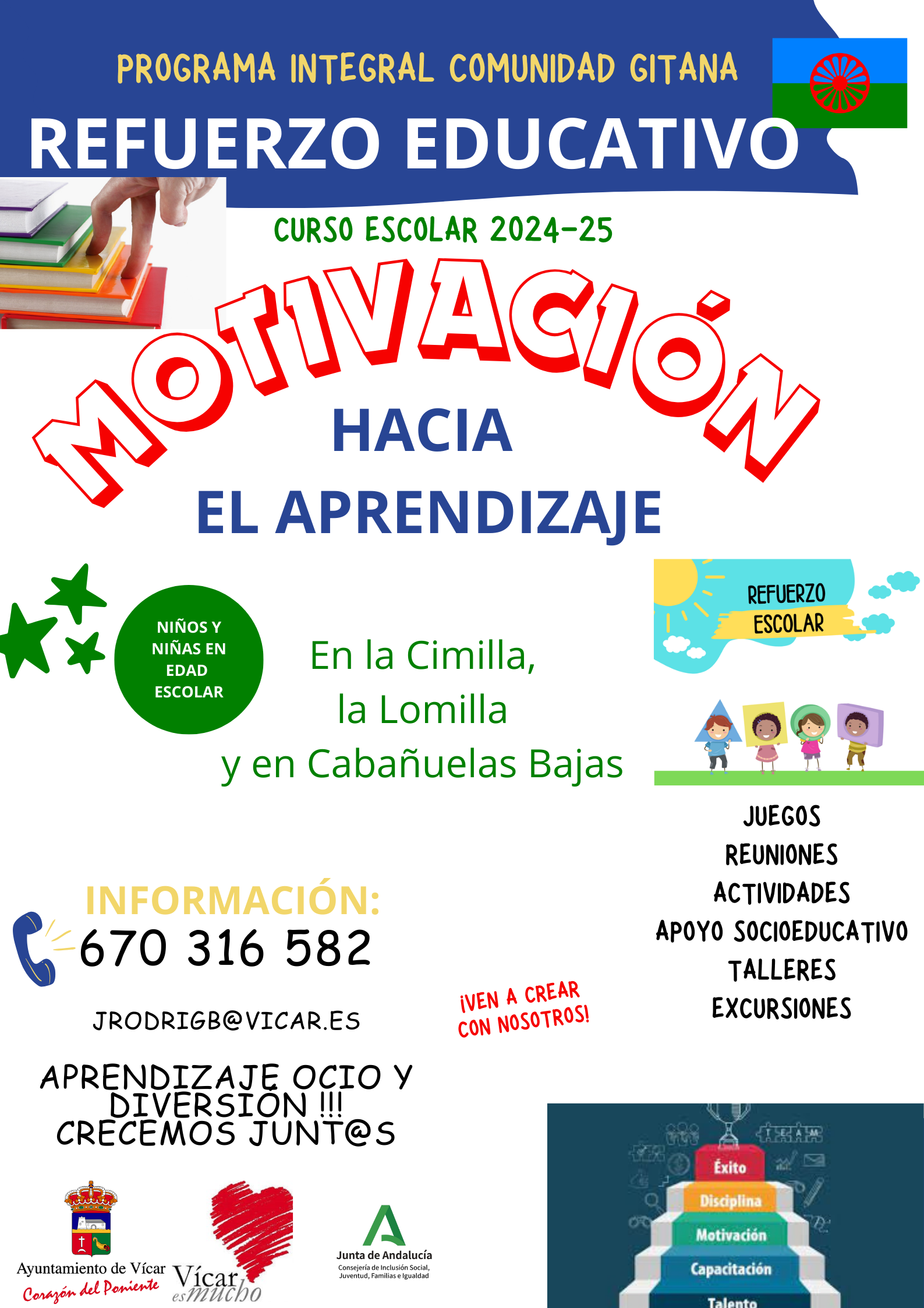 Vuelven las clases de refuerzo educativo para los escolares gitanos de Vícar
