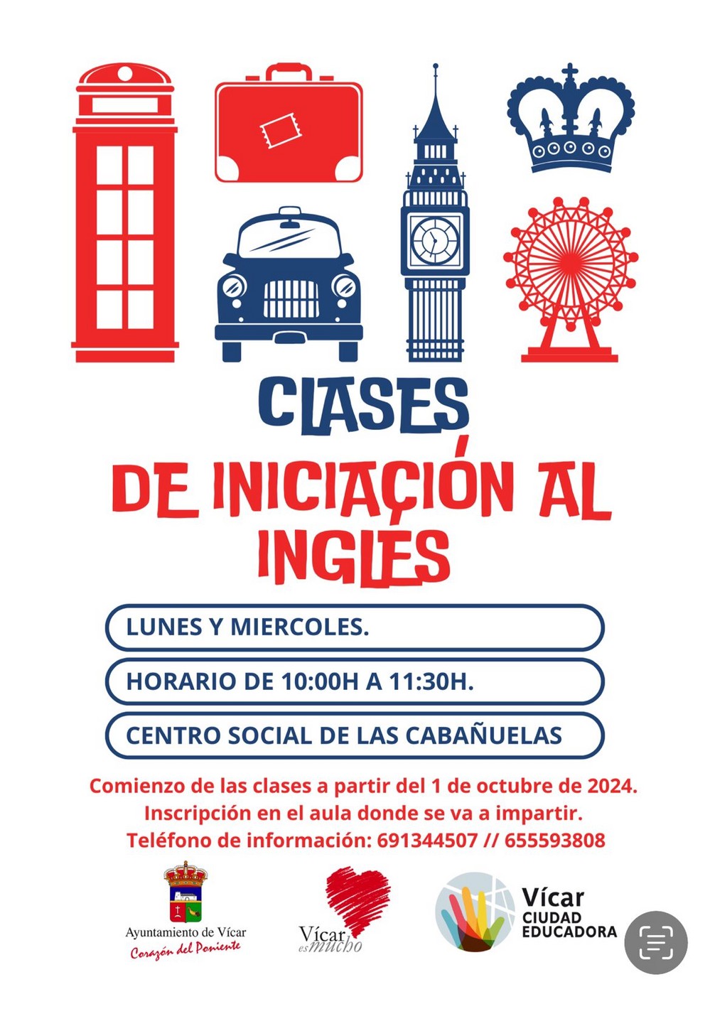 El plan de Envejecimiento Activo propone clases de iniciación al inglés para los mayores de Vícar
