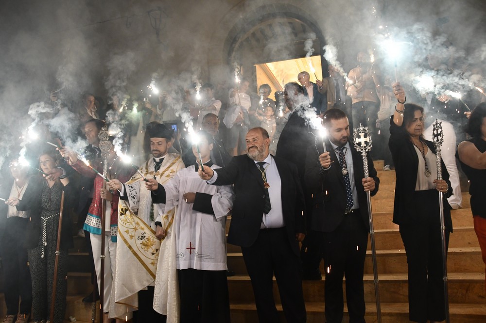 Las fiestas de Celín finalizan con la procesión de San Miguel Arcángel