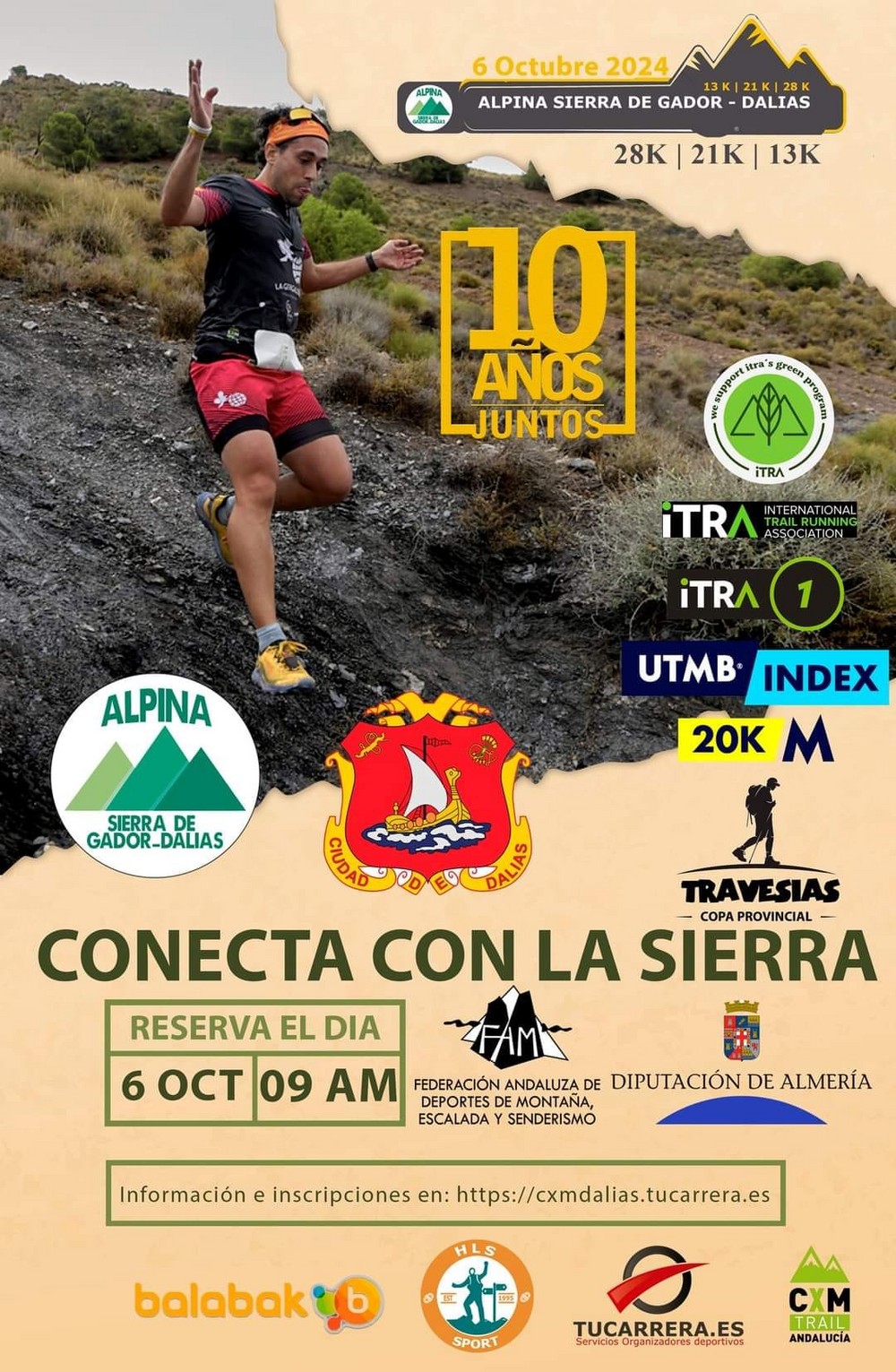 La X Carrera Alpina Sierra de Gádor-Dalías se celebrará el próximo 6 de octubre